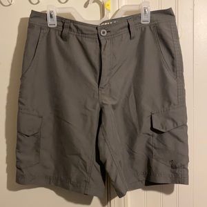 Magellan Mens Size 32 Grey Fishing Shorts